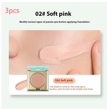 Soft And Balanced Durable Waterproof And Sweatproof Smear-proof Makeup Concealer With Powder Puff