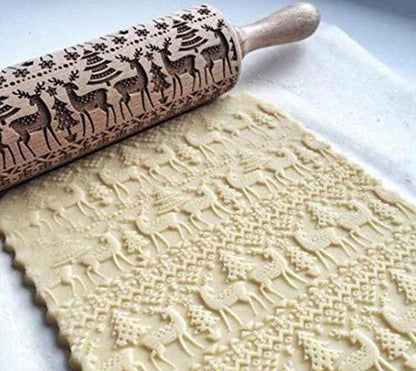 Rolling Pin Christmas Embossing