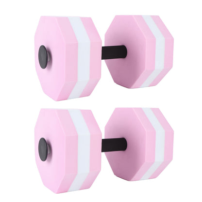 2Pcs Aquatic Dumbbells EVA Flexible Floating Water Dumbbells for Kids Adults Swimming Training Water Sport