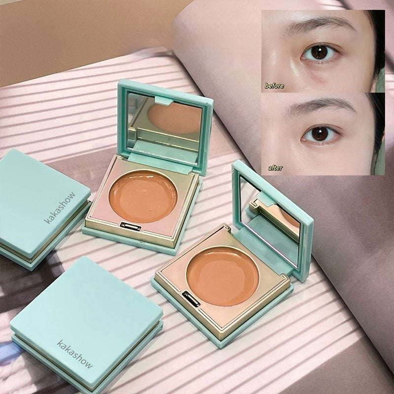 Soft And Balanced Durable Waterproof And Sweatproof Smear-proof Makeup Concealer With Powder Puff