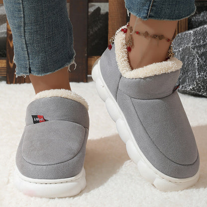 Chaussures d’Hiver Unisex en Suède avec Semelle Antidérapante