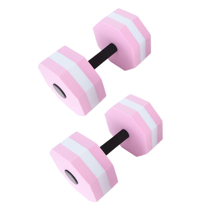 2Pcs Aquatic Dumbbells EVA Flexible Floating Water Dumbbells for Kids Adults Swimming Training Water Sport