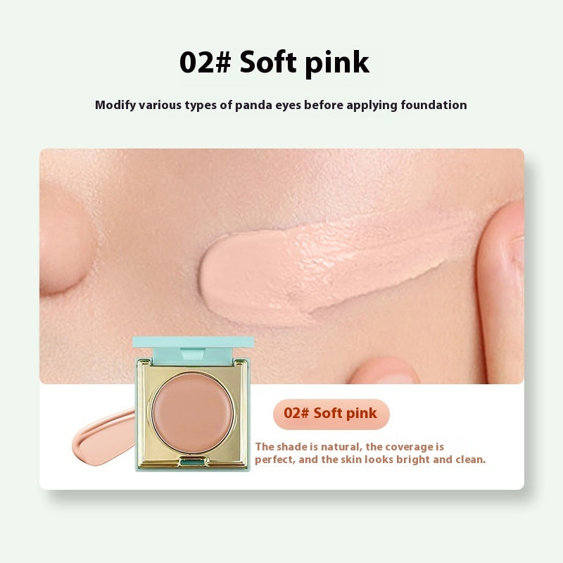 Soft And Balanced Durable Waterproof And Sweatproof Smear-proof Makeup Concealer With Powder Puff