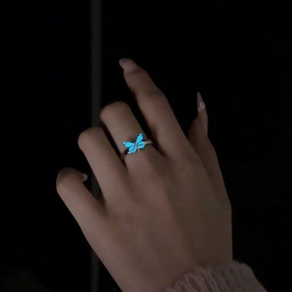 New Blue Color Luminous Smart Ring